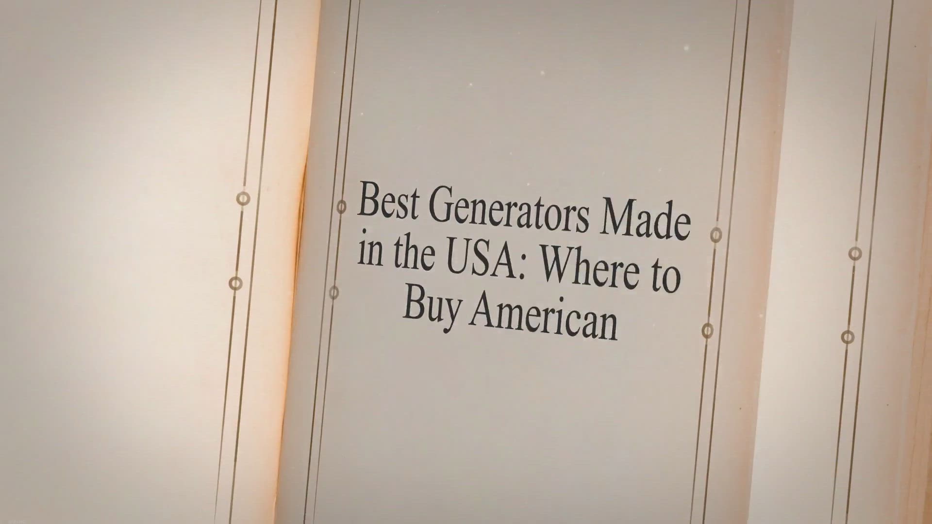 Video thumbnail for Best Generators Made in the USA: Where to Buy American