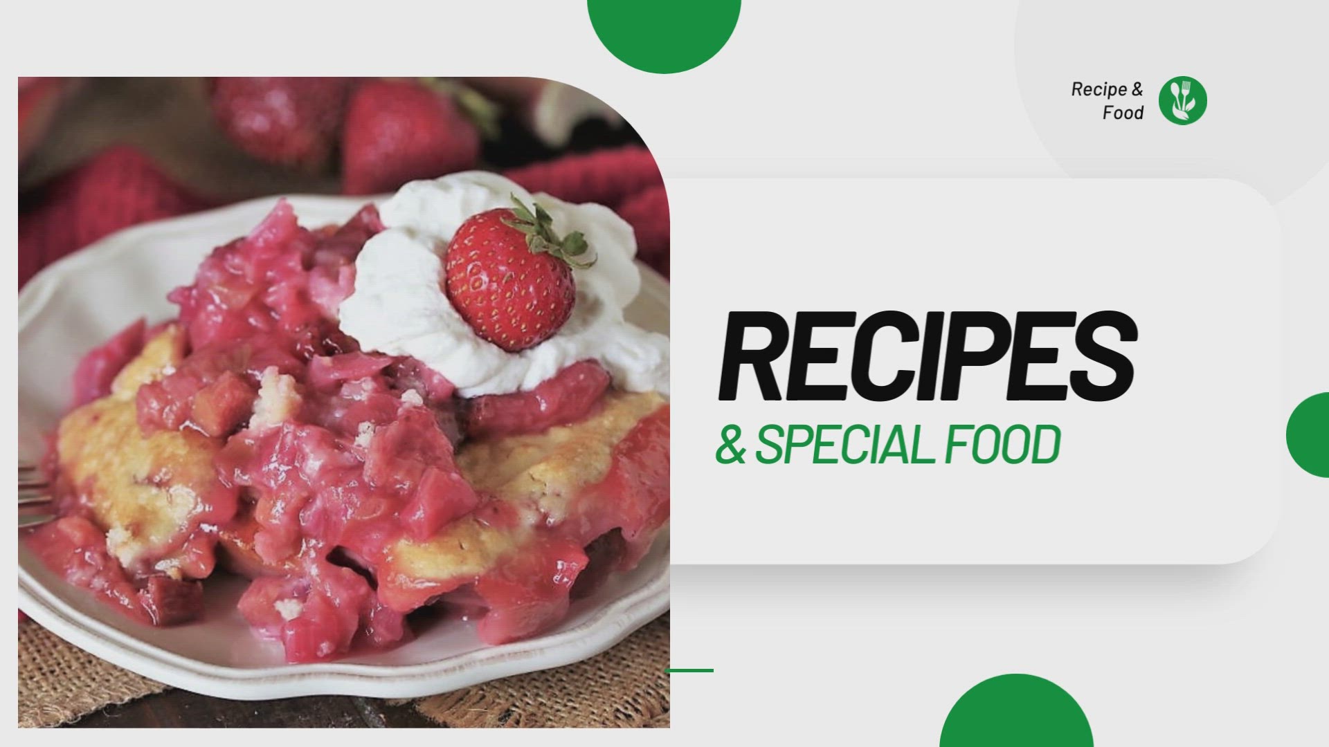 'Video thumbnail for Rhubarb Strawberry Cobbler Recipe'