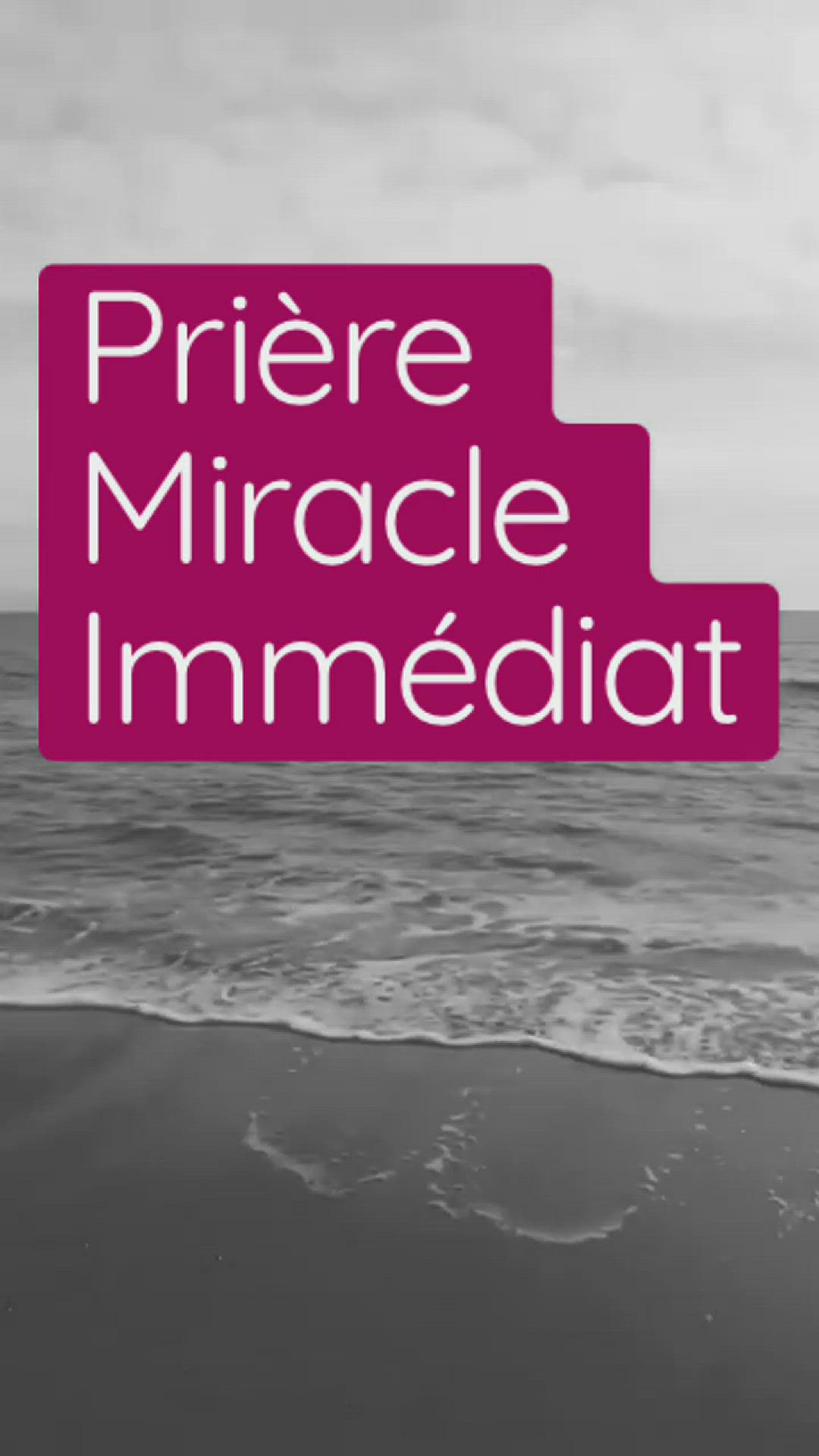 'Video thumbnail for Prière Miracle immédiat'