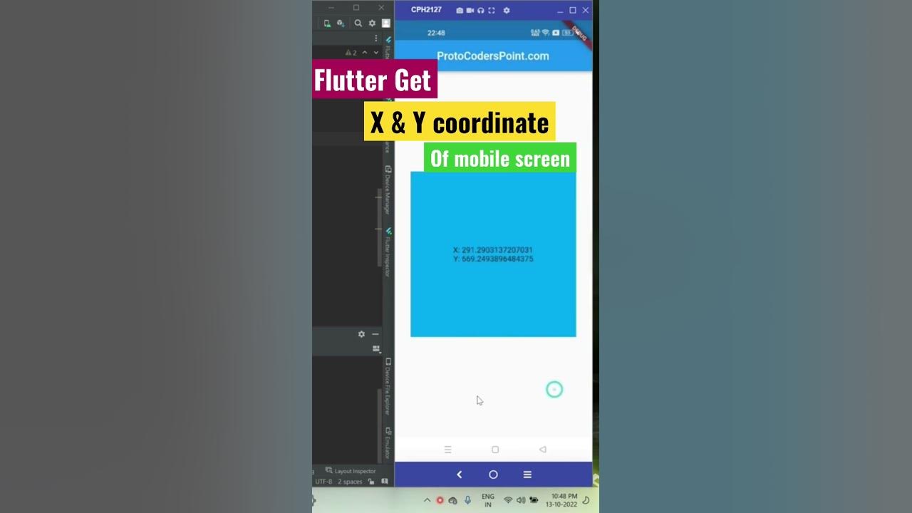 Video thumbnail for Flutter get X & Y coordinate of tap position