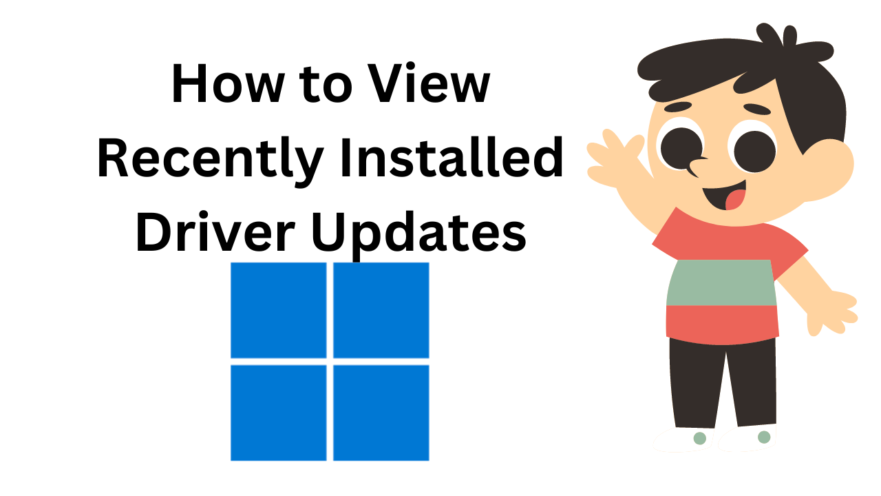 'Video thumbnail for How to View Recently Installed Driver Updates in Windows 11?'