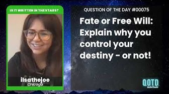 Video thumbnail for ilsathejoe believes in free will, for her and our sanity!