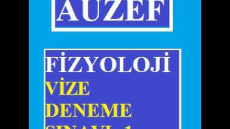 'Video thumbnail for Fizyoloji Vize Deneme Sınavı-1'