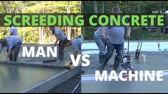 'Video thumbnail for Hand Screeding VS Power Screeding: Best Way To Screed Concrete'