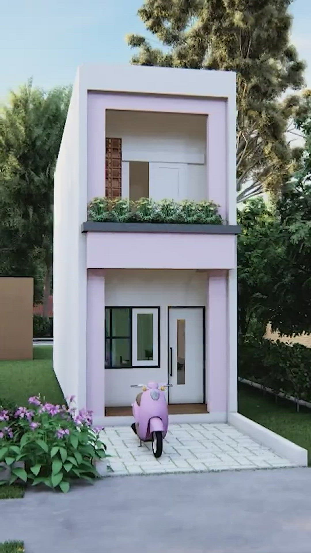 'Video thumbnail for Beautiful Low Budget Simple Two Storey House Design'