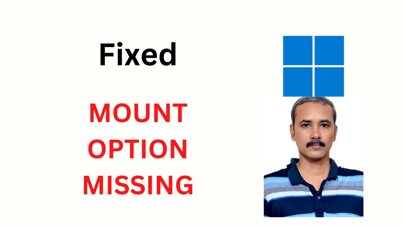 'Video thumbnail for How to Fix Missing Mount Option in Windows 11 Context Menu?'