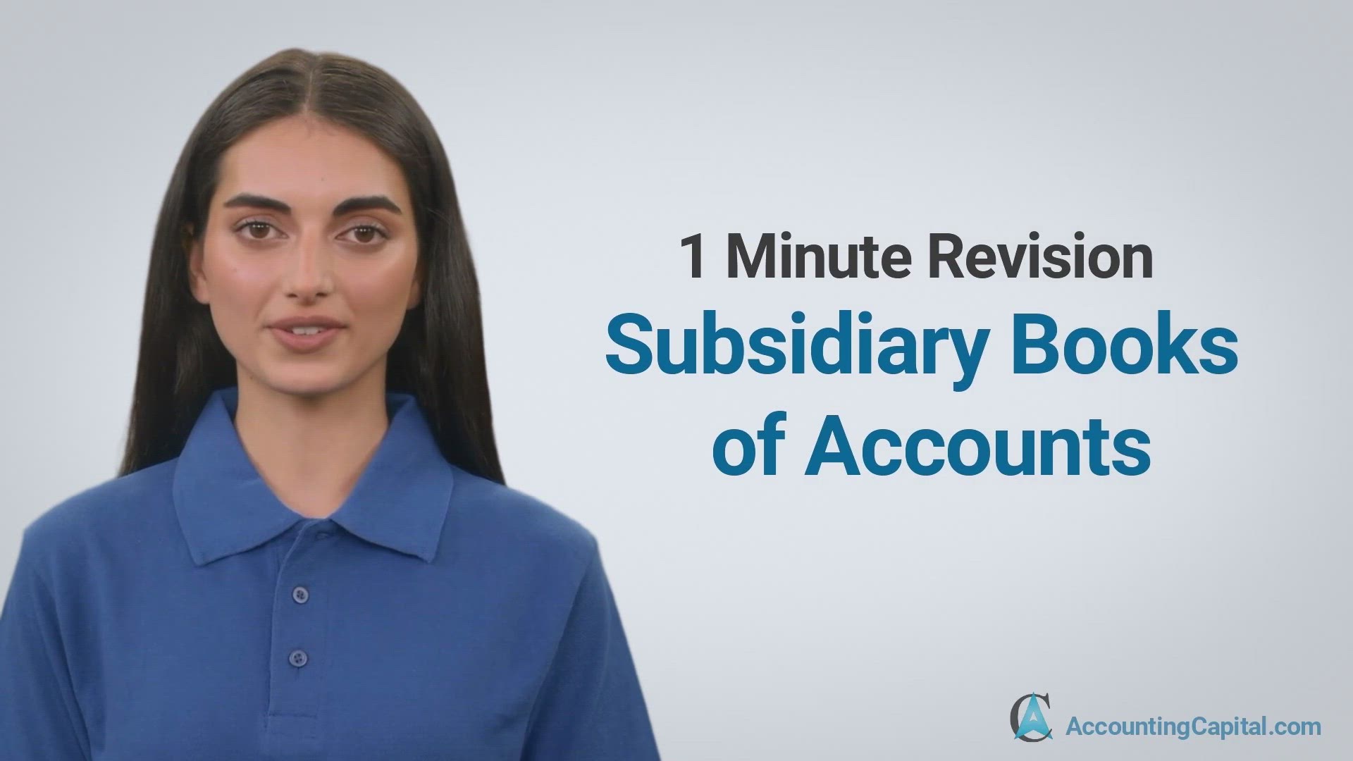 Subsidiary Books of Accounts 1 Minute