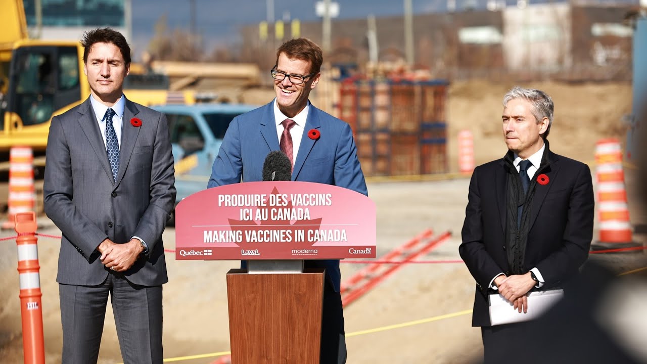 Video thumbnail for Moderna will produce dozens of mRNA vaccines, including cancer vaccine, at Quebec facility
