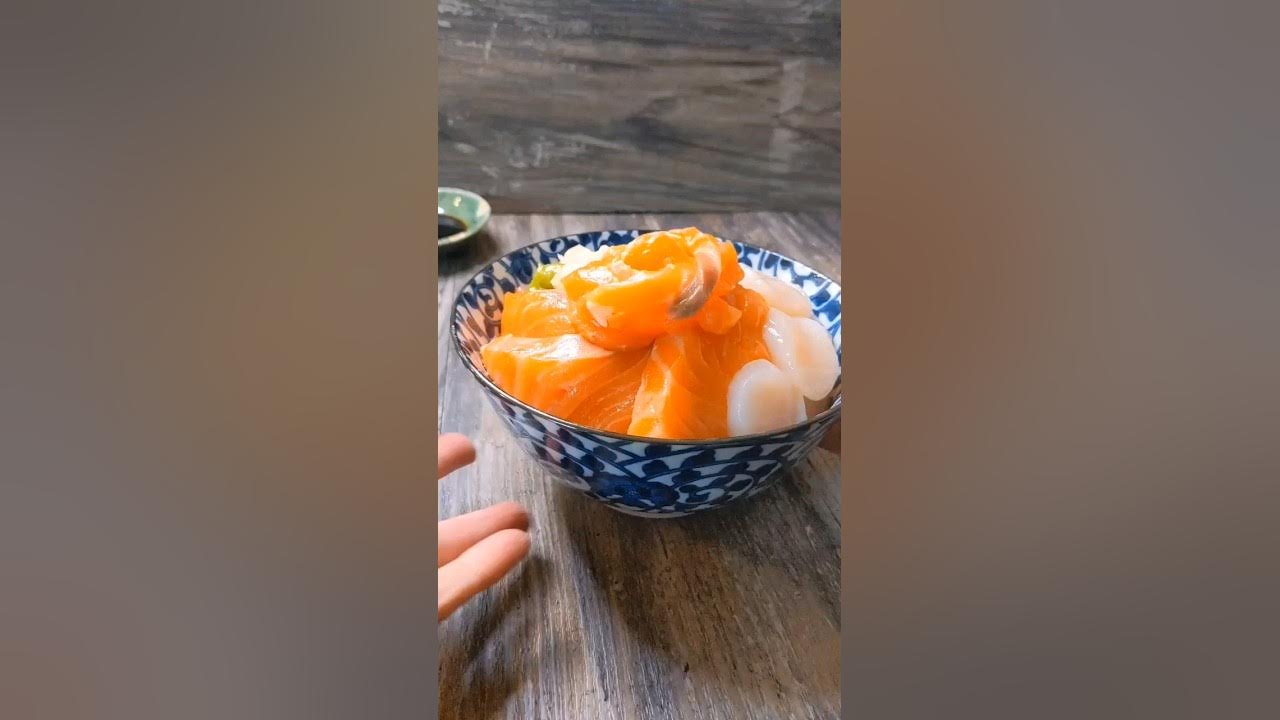 'Video thumbnail for Satisfy Your Sushi Cravings With This Delicious Sashimi Rice Bowl #shorts #sashimi #japanesefood'
