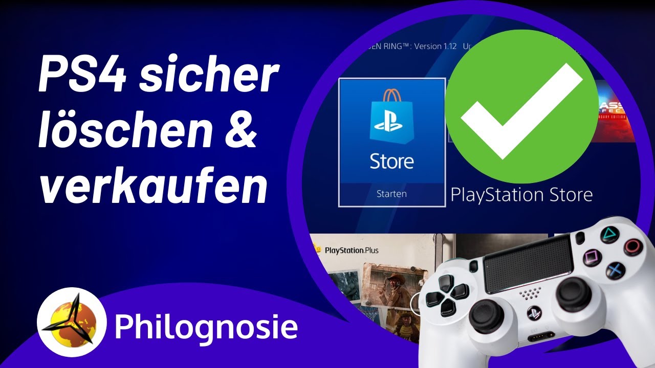 'Video thumbnail for PS4 sicher verkaufen: Auf Werkseinstellungen zurücksetzen'