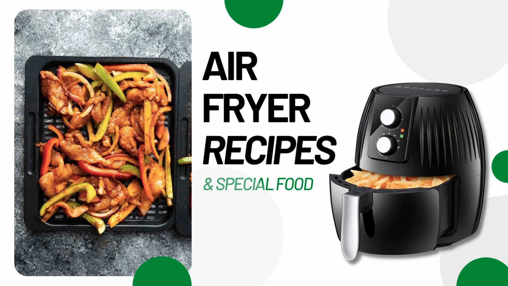 'Video thumbnail for Air Fryer Recipe - Chicken Fajitas'