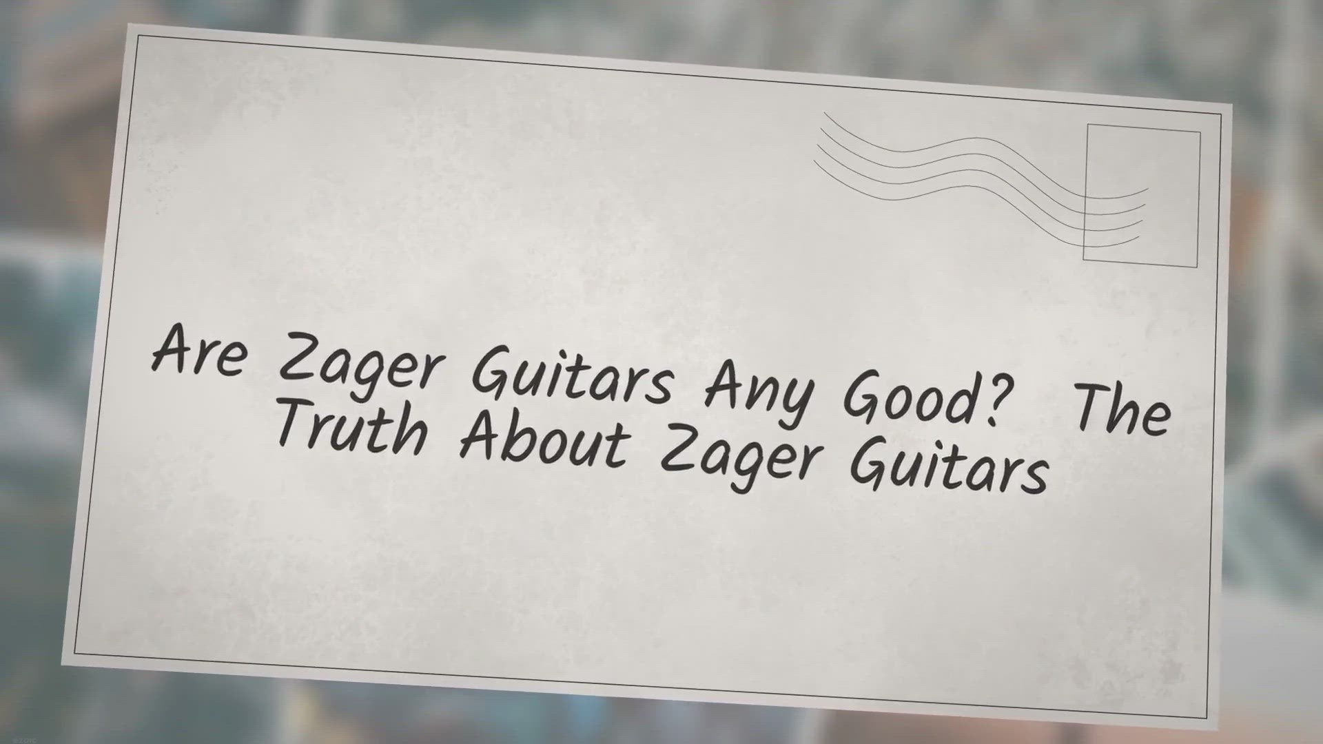 Video thumbnail for Are Zager Guitars Any Good? The Truth About Zager Guitars