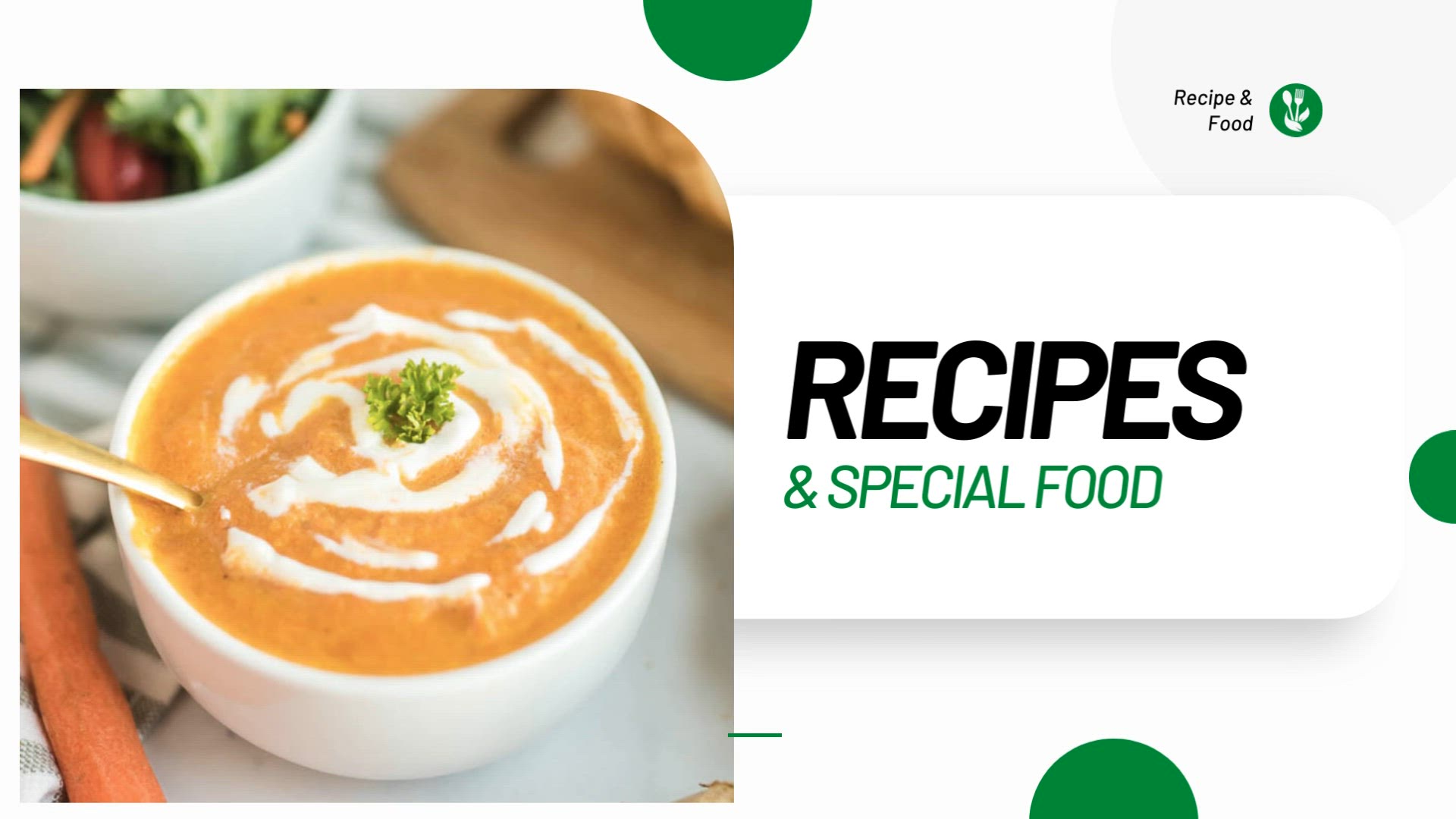 'Video thumbnail for Healthy Recipe - Roasted carrot and ginger soup with coconut milk'