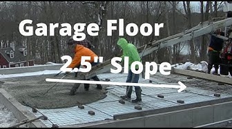 'Video thumbnail for Garage Concrete Floor (How Thick?) (How Much Slope?)'
