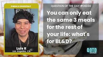 Video thumbnail for Luis R would eat pizza, hamburgers, and sushi for life. Great variety!