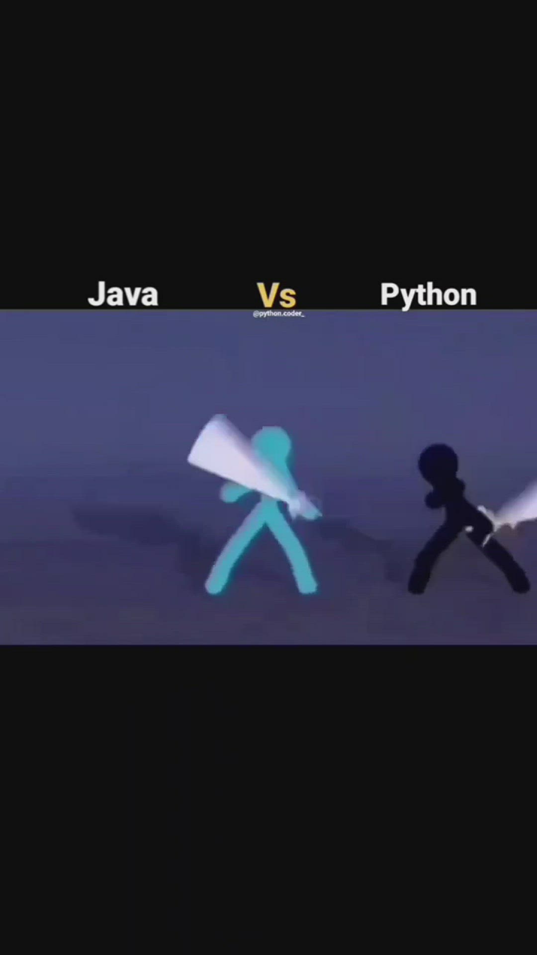 'Video thumbnail for Java Vs Python'
