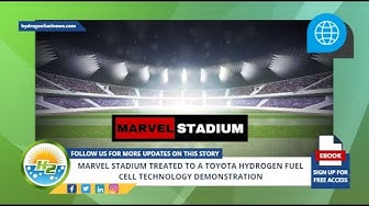 'Video thumbnail for Marvel Stadium treated to a Toyota hydrogen fuel cell technology demonstration mp4'