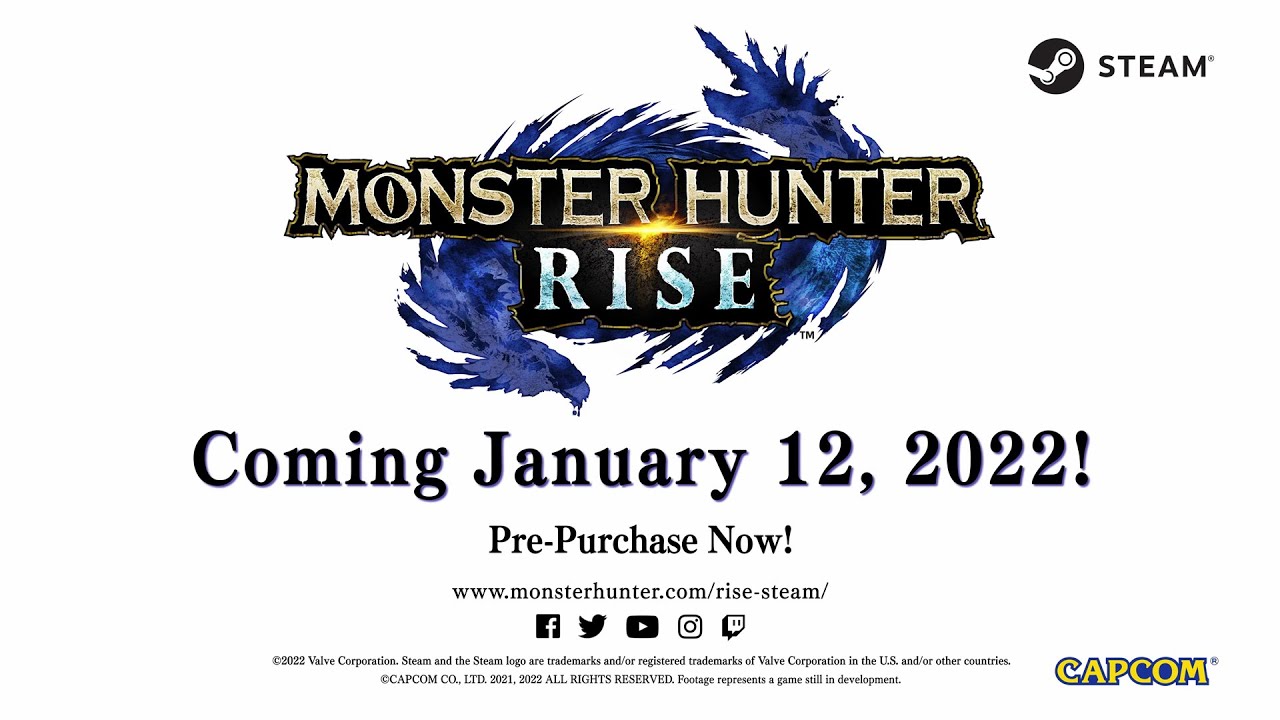 'Video thumbnail for Monster Hunter Rise PC Launch Trailer'