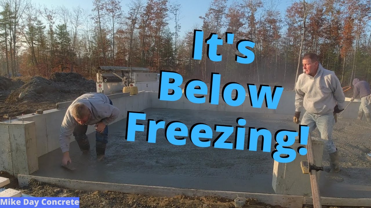 'Video thumbnail for My Fast Setting Cold Weather Concrete Mix (Making Money)'