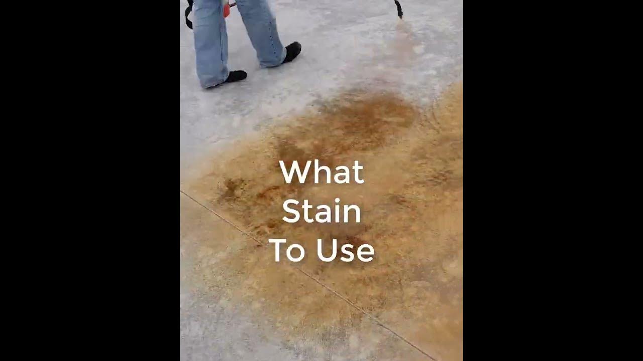 'Video thumbnail for How To Stain A Concrete Floor (DIY and Beginners) #Shorts'