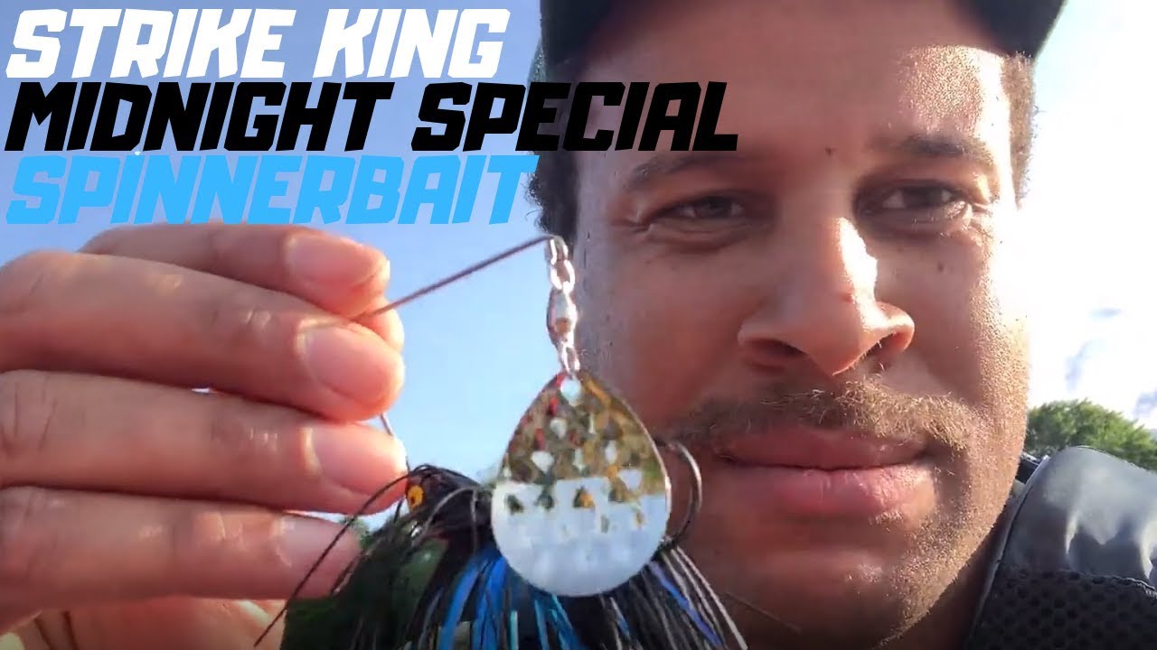 'Video thumbnail for Strike King Midnight Special KVD Spinnerbait Review - Black & Blue'