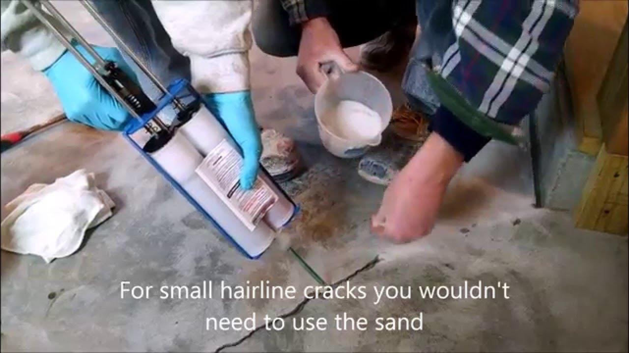 'Video thumbnail for Concrete floor crack repair - How I repair cracks in concrete slabs & floors'