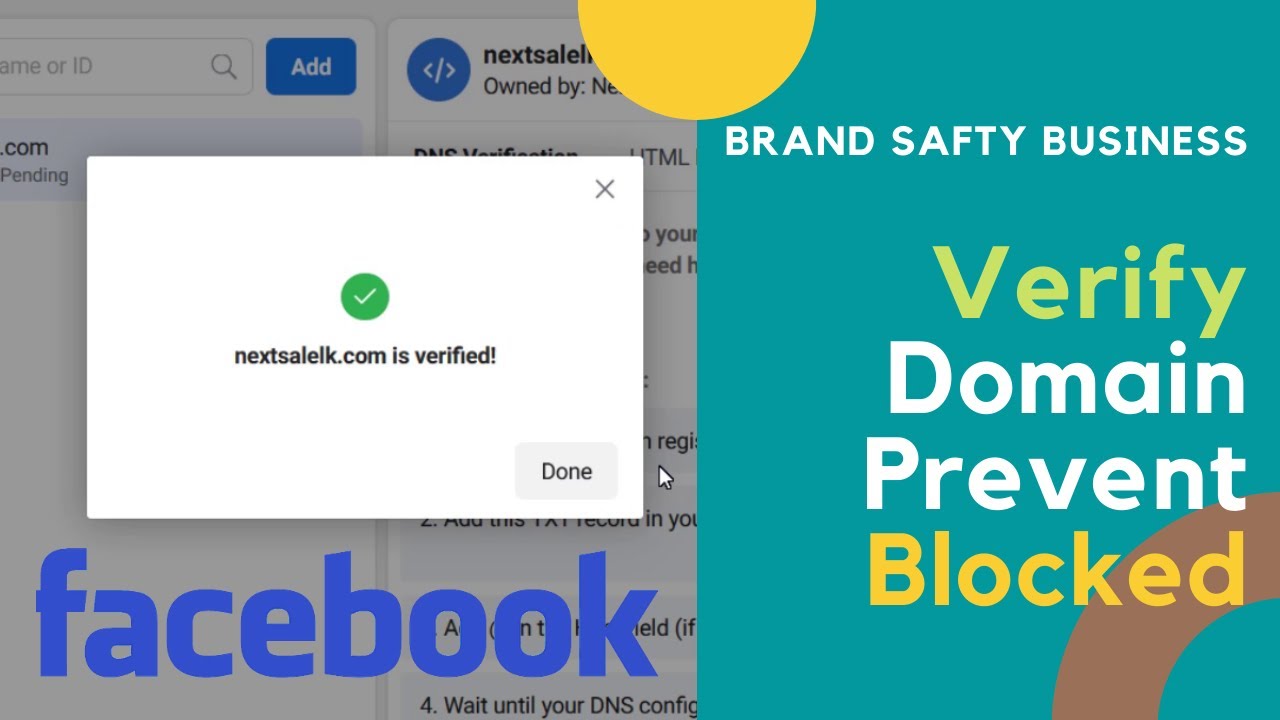 'Video thumbnail for Facebook Domain Verification WordPress -🛡️ Brand Safety Business Manager Verify URL 🎯'
