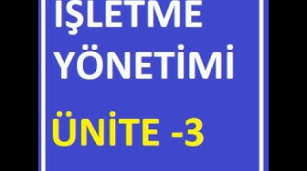 'Video thumbnail for İşletme Yönetimi Ünite 3 Soruları'