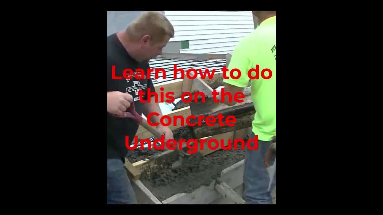 'Video thumbnail for How to pour concrete stairs! #shorts'