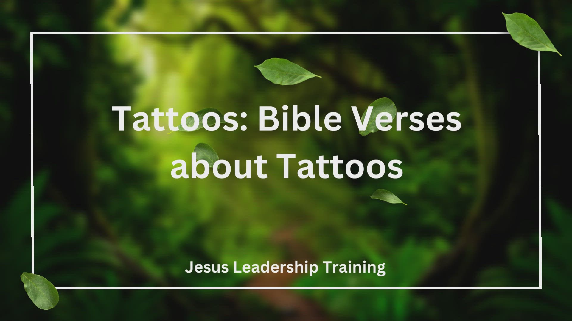 'Video thumbnail for Tattoos Bible Verses about Tattoos'
