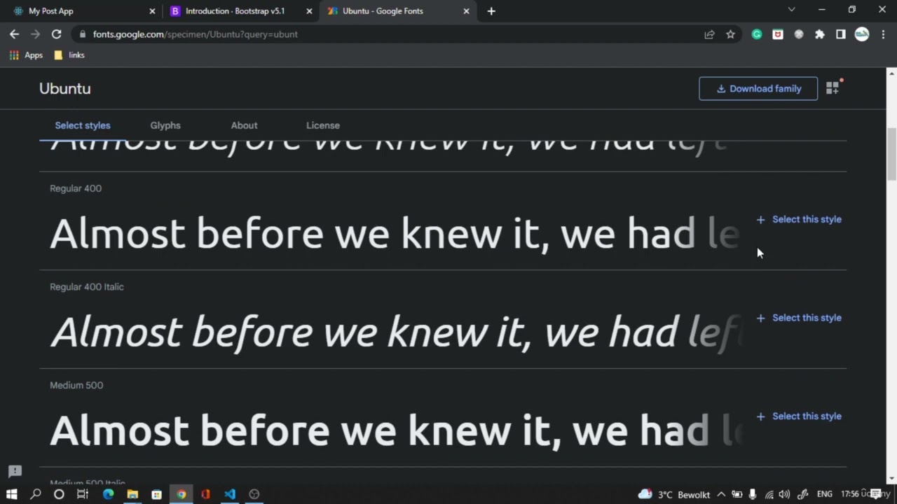 'Video thumbnail for ReactJS: Integrating Bootstrap5 Google fonts and FontAwesome'