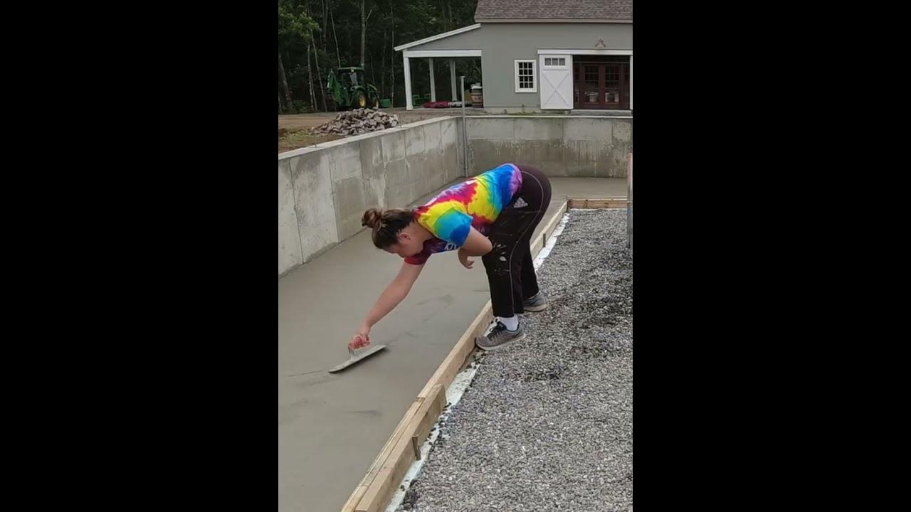 'Video thumbnail for Finishing Concrete For Beginners! #Shorts'