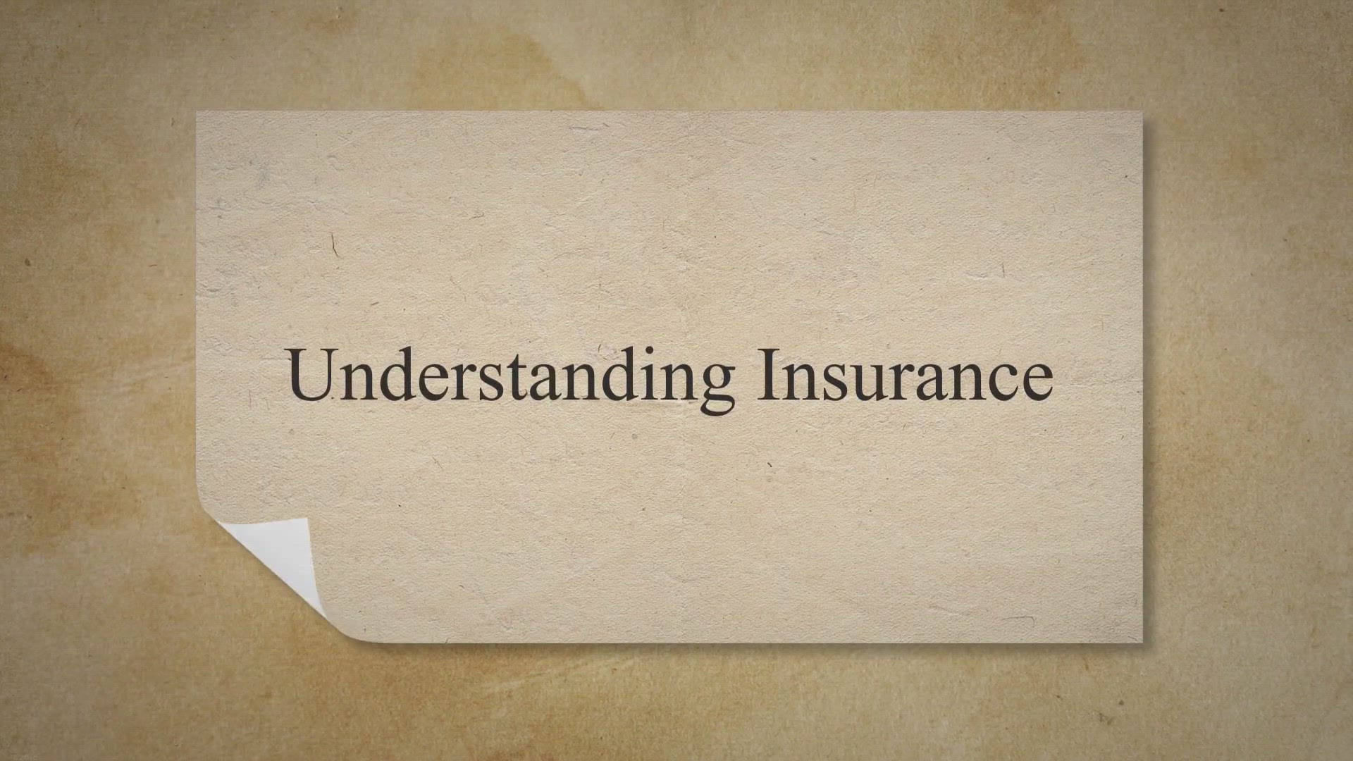 'Video thumbnail for Understanding Insurance'