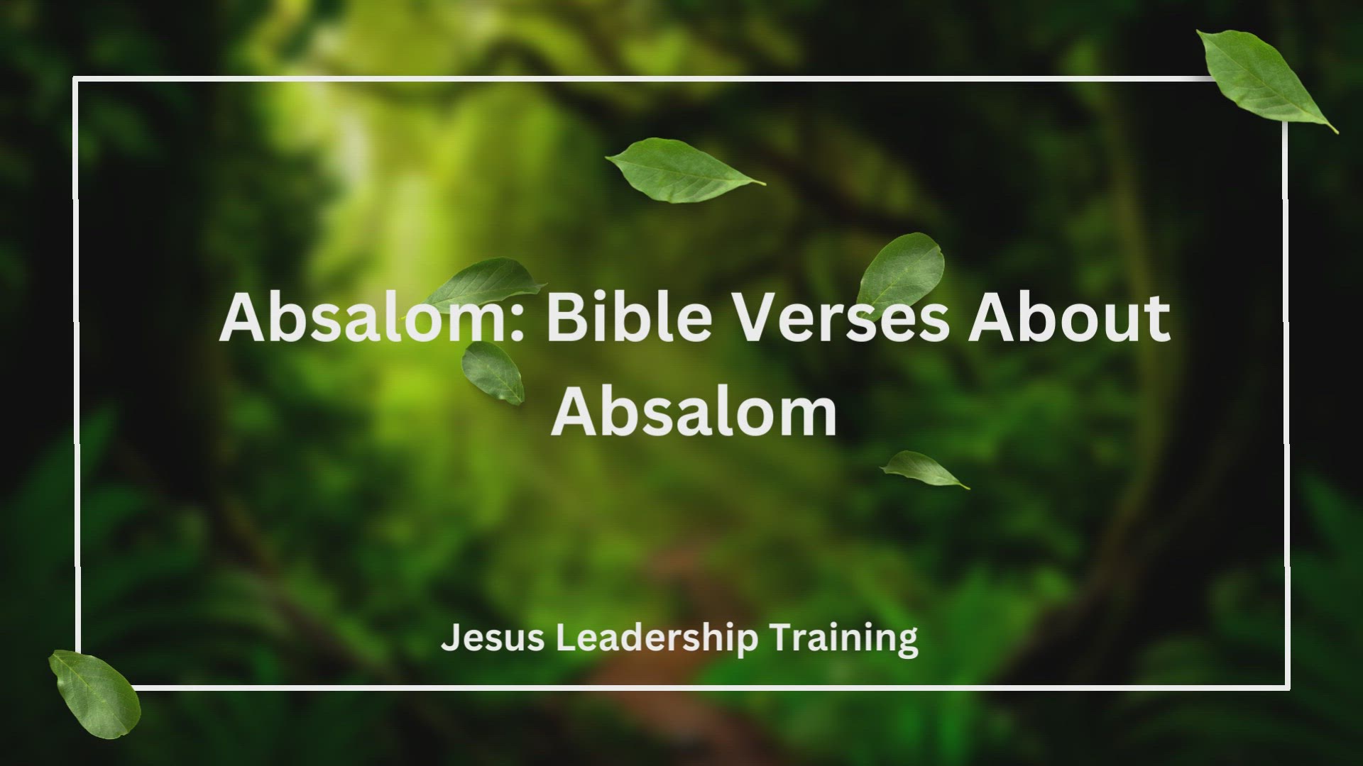 'Video thumbnail for Absalom Bible Verses About Absalom'