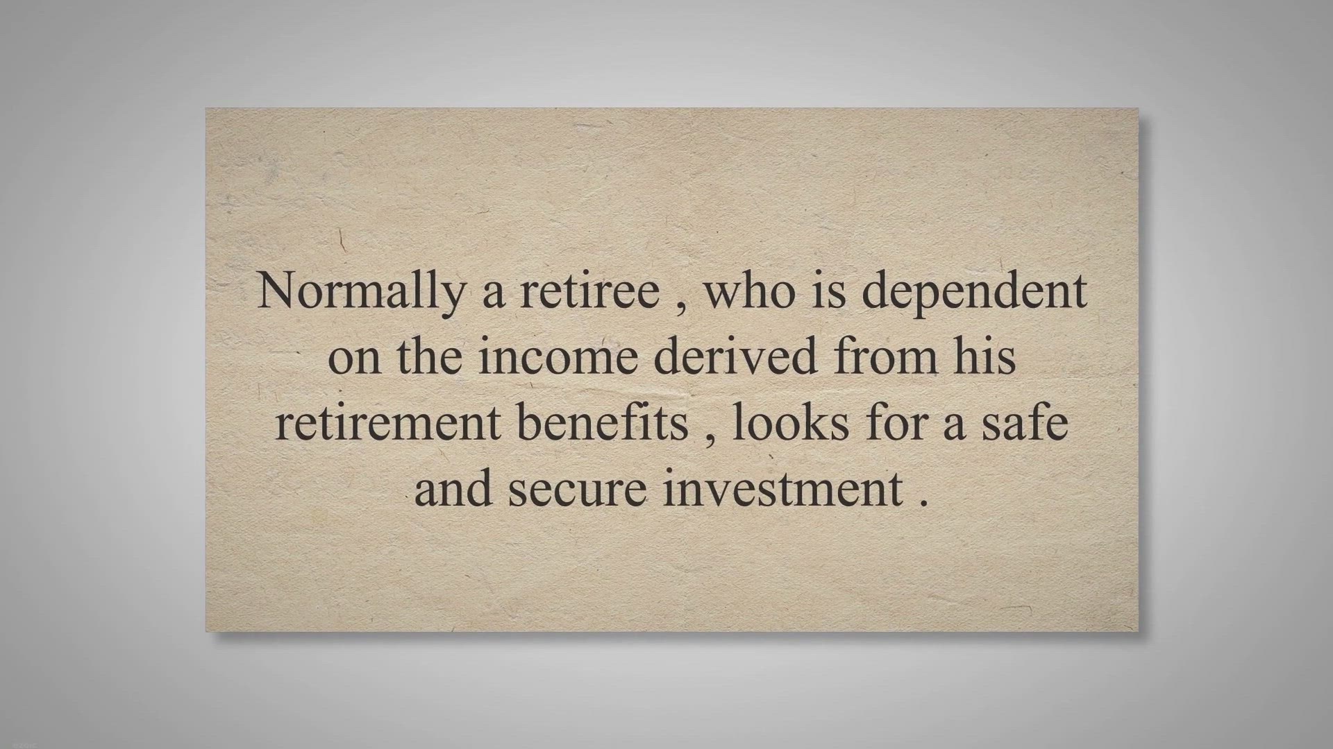 Video thumbnail for BEST INVESTMENT PLANS FOR SENIOR CITIZENS