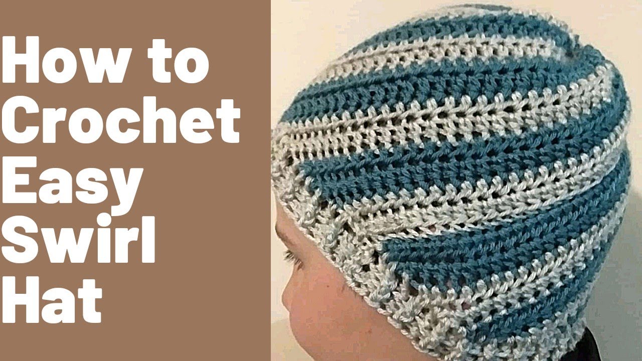 'Video thumbnail for How to Crochet Fast and Easy Swirl Baby Hat'