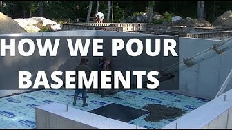 'Video thumbnail for Pouring Concrete For A Basement Floor | Beginners Learn How To Pour Concrete'
