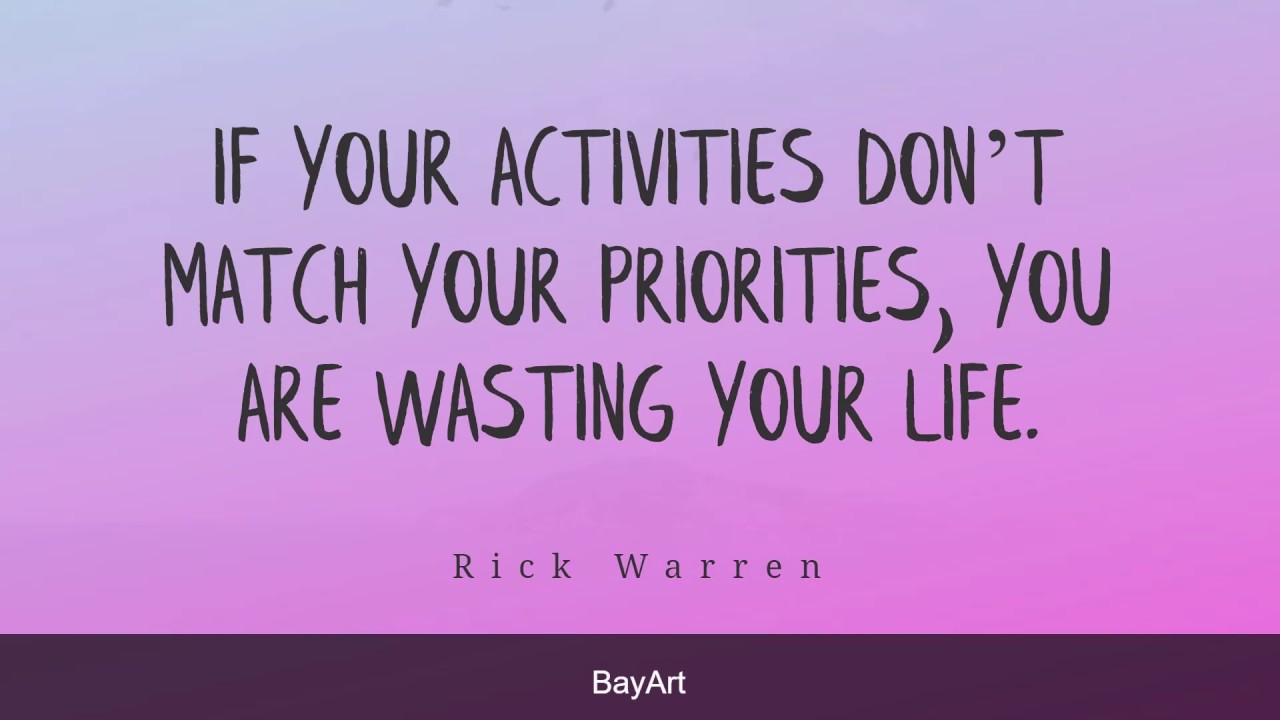 'Video thumbnail for 180+ Inspirational Quotes On Priorities to Make You Rethink'