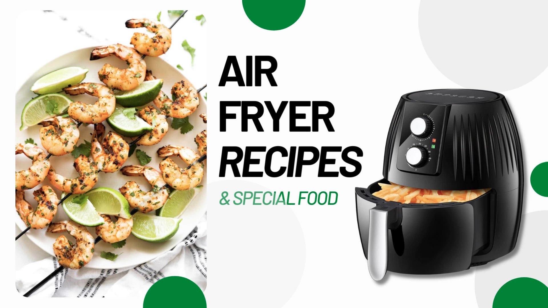 'Video thumbnail for Air Fryer Recipe - Cilantro Lime Shrimp Skewers '