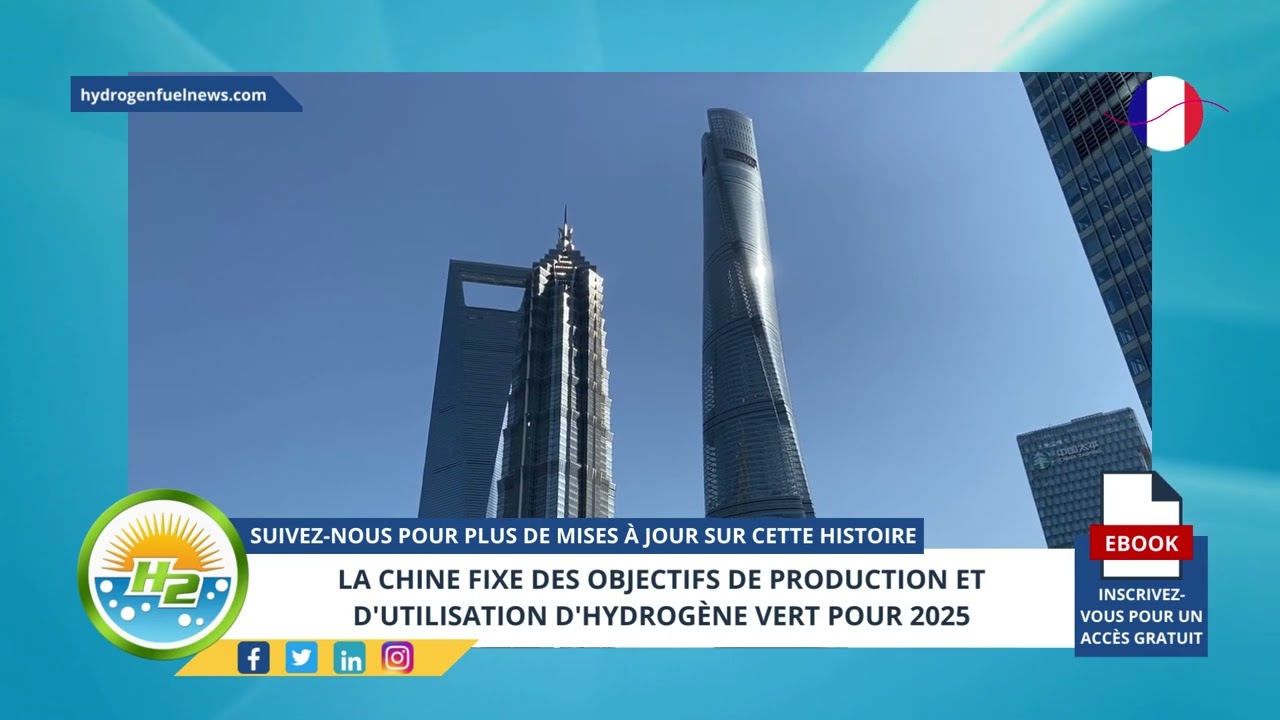 Video thumbnail for [French] China sets 2025 green hydrogen fuel production and usage targets