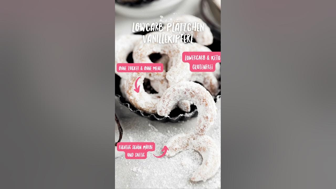 Video thumbnail for Rezept für LowCarb Vanillekipferl ohne Zucker Zusatz 😍🎅 #plätzchen #lowcarb #weihnachtsplätzchen