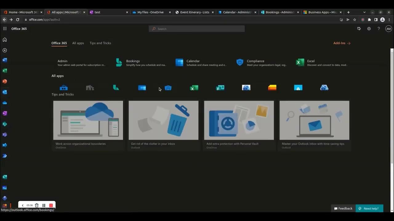 'Video thumbnail for How to access all Microsoft 365 online apps'