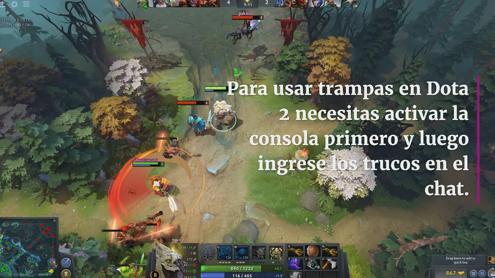 Video thumbnail for ▷ Trucos de Dota 2 (lista completa y comandos del juego)