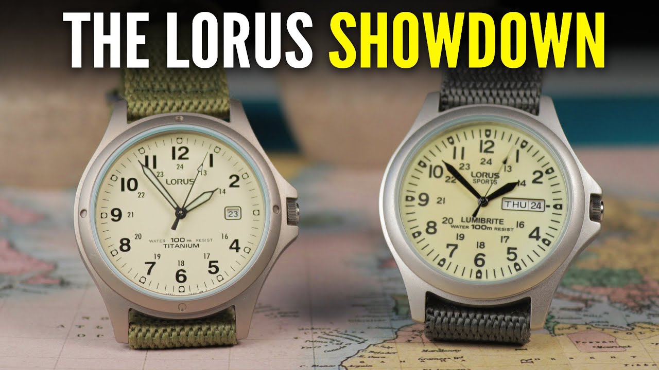 Two Best Budget Field Watches – — Lorus RXF41AX7 RXD425L8 Ben\'s vs Watch Club Lorus