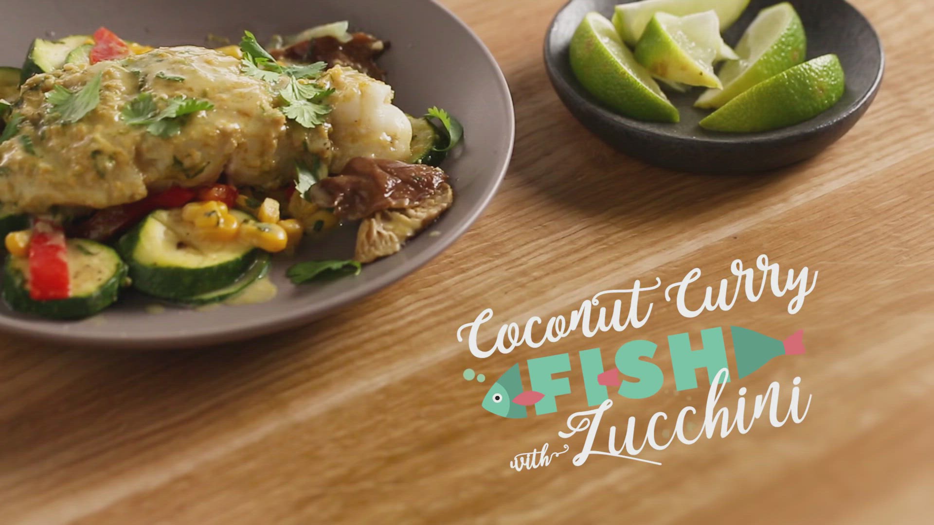 'Video thumbnail for Coconut Curry Fish with Zucchini'