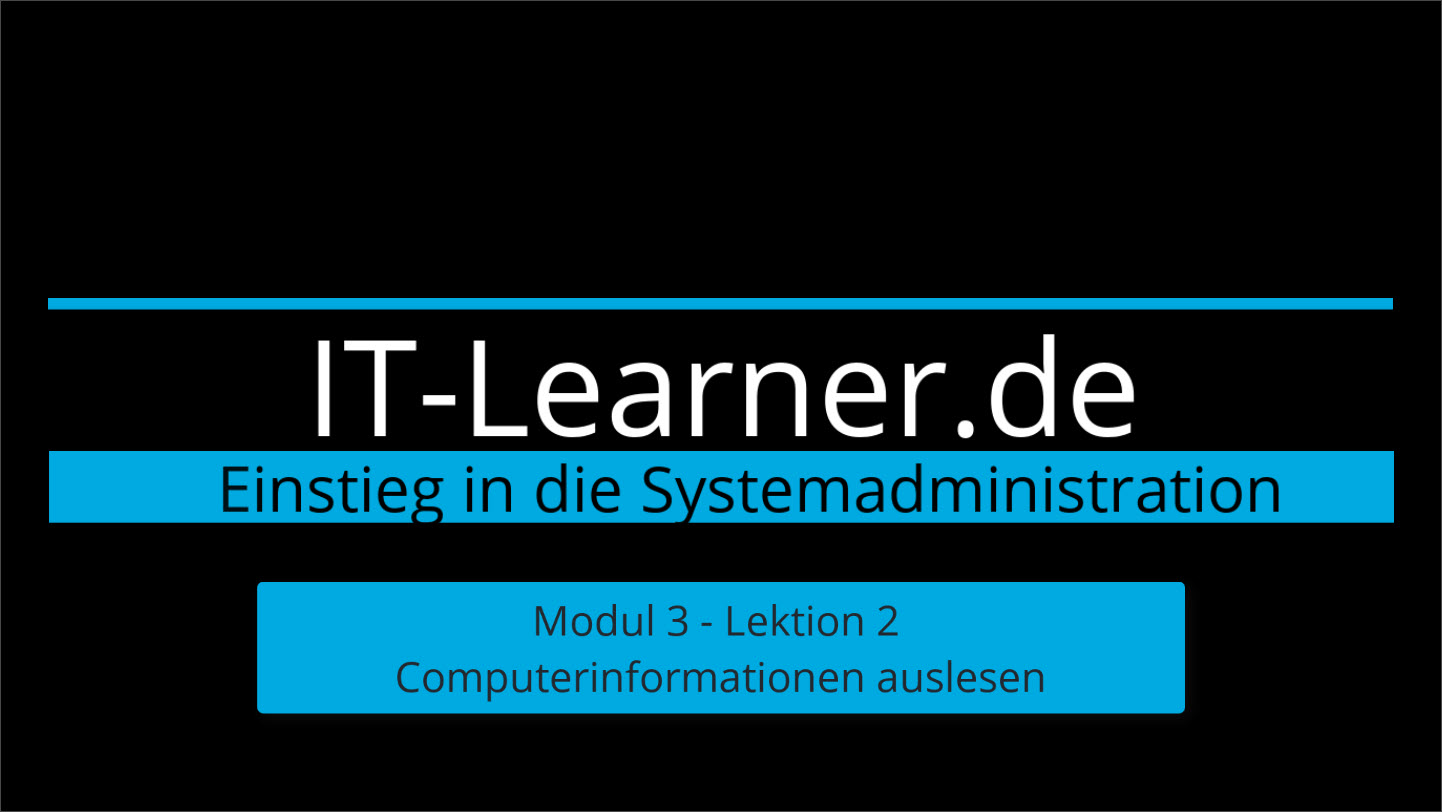 Video thumbnail for So kannst du Computerinformationen auslesen
