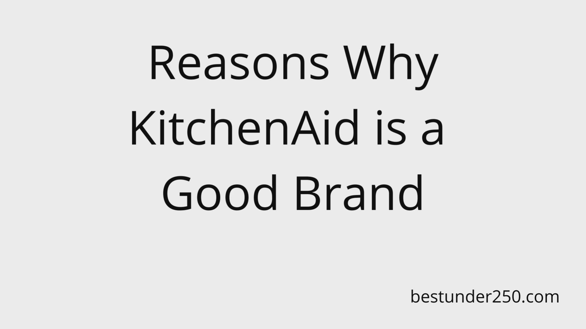 Video thumbnail for Kitchenaid