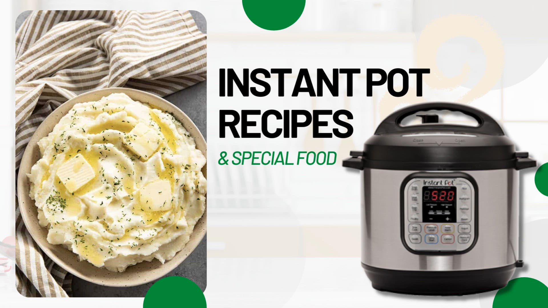 'Video thumbnail for Instant Pot Recipe  Mashed Potatoes'