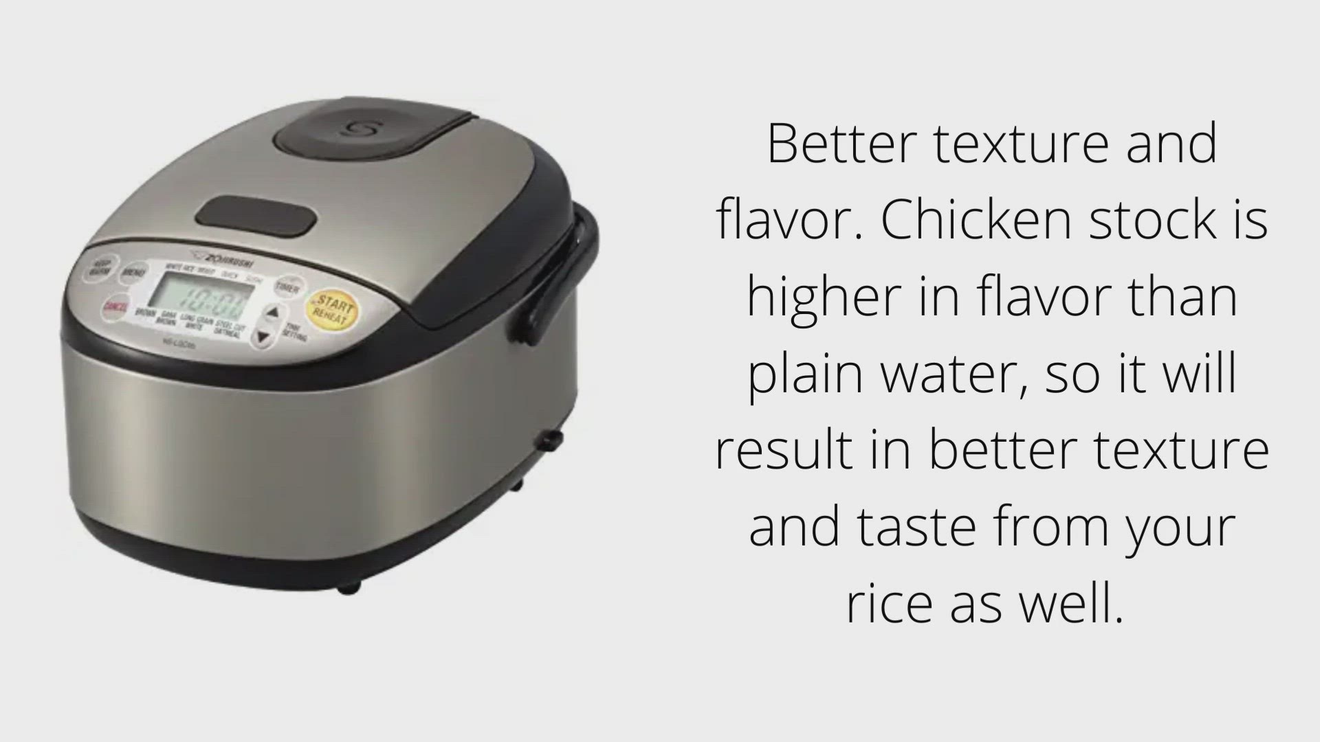 Video thumbnail for Can You Use Chicken Broth In A Zojirushi Rice Cooker