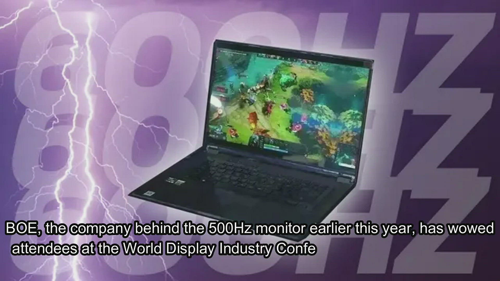 'Video thumbnail for 600Hz gaming laptop spotted at Chinese display expo'